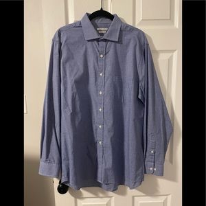 Van Heusen blue long sleeve dress shirt - size 16 1/2; 34/35